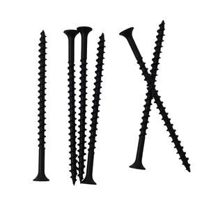 70pcs #8 × 3 inch High Hardness Drywall Screws, Black, Coarse Thread, × 3"